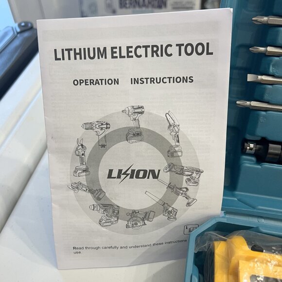 Brand New Cordless Power Impact Wrench w/Battery, Charger, Tools & Case! - Picture 2 of 16